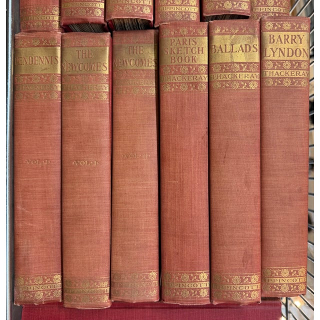 Antique 1901 Thackeray "Charterhouse Edition" Complete 26-Volume Set For Sale - Image 4 of 10