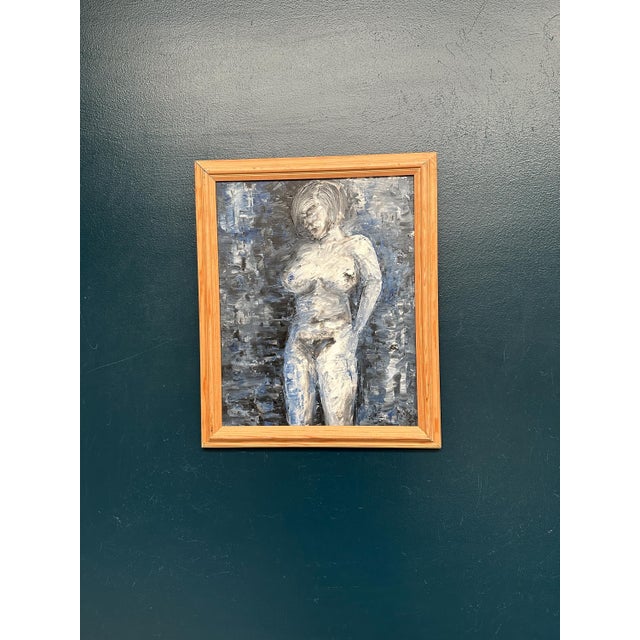 So, Lady in Blue, 1950s, Oil on Canvas, Framed For Sale - Image 16 of 18