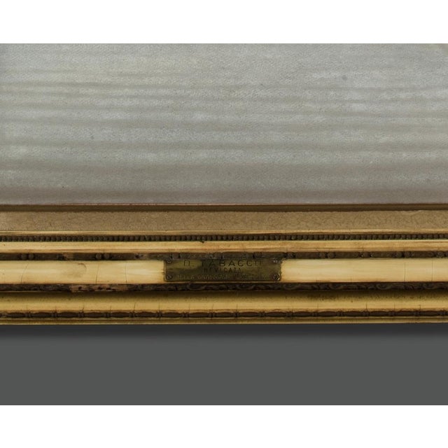 Mid-Century Modern Demetrio Tabacco, Mid-Century Italian Landscape, 1947, Pastel For Sale - Image 3 of 6