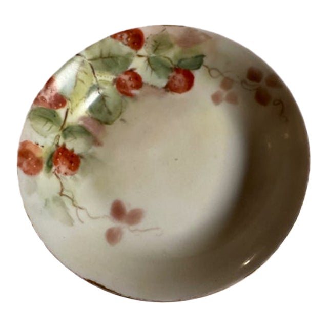 Antique H&c Selb Bavaria Hand Painted Bowls With Raspberry Design. Set of 2. Signed by "Lerich Miller For Sale