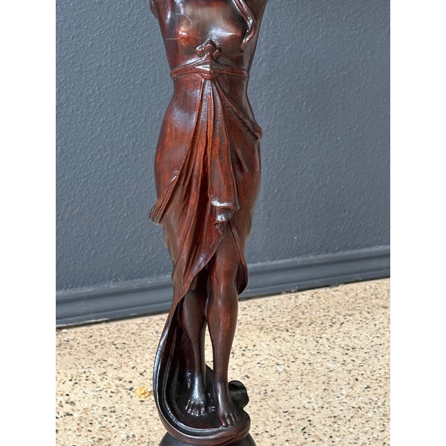Art Nouveau Pedestal by E.Kopriwa Co. Architectural Modelers and Wood Carvers. For Sale In Dallas - Image 6 of 18