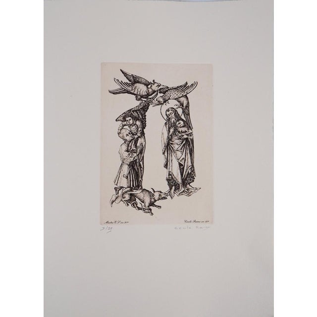 Cécile Reims, The War Between the Past and the Present, 20th Century, Etching For Sale - Image 10 of 10