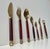 Wood Modern Danish Brass and Teak Cutlery from Carl Cohr, 1960s, Set of 48 For Sale - Image 7 of 13