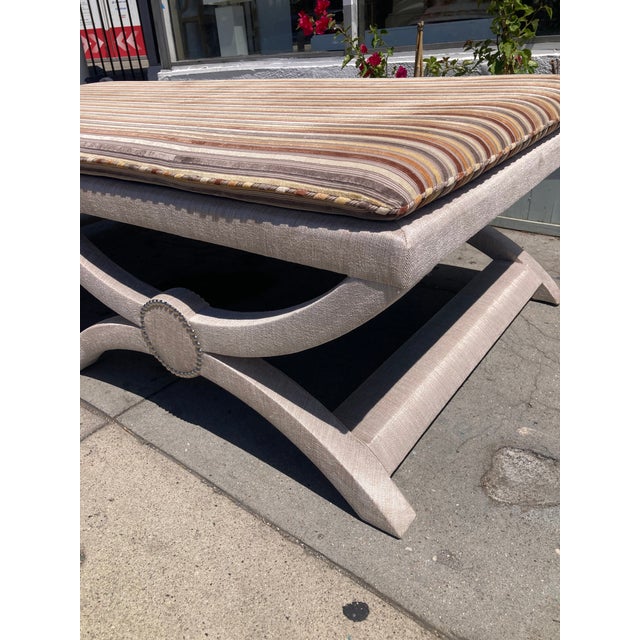 Neoclassical Backless Daybed Fully Upholstered-1 For Sale - Image 9 of 12