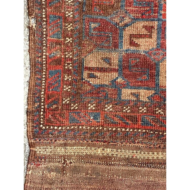 Textile Antique Distressed Turkmen Tribal Rug, 1890s For Sale - Image 7 of 18
