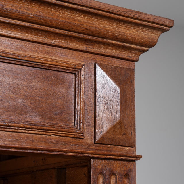 Brown Oak Bookcase in Original Patina, Antique, France, Circa 1880 For Sale - Image 8 of 14