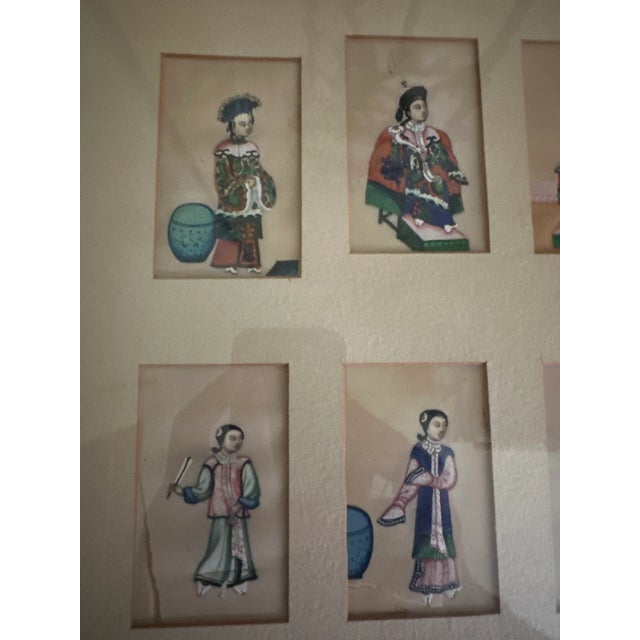 Framed 19th Century Well Executed Chinese Costume Watercolors For Sale - Image 10 of 12