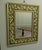 Folk Art Wall Mirror with Cushion Frame and Lemon Decoration, 1930 For Sale - Image 3 of 8