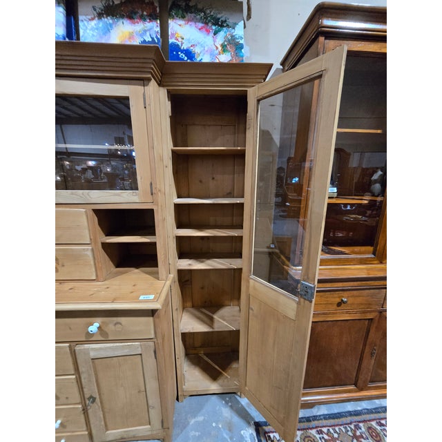 Late 19th Century Austrian Alpine Pine Step-Back Cupboard For Sale In New Orleans - Image 6 of 10