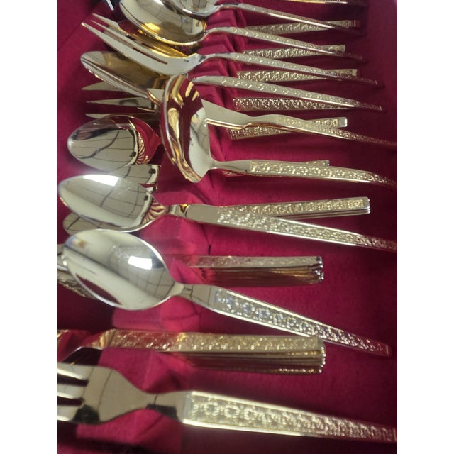 Vintage Gold Electroplate "Trocadero" Hostess & Serving Flatware- 53 Piece Collection For Sale - Image 16 of 18