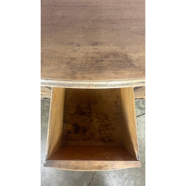French Louis XV Style 9-Drawer Bombe Dresser in Bleached Fruitwood For Sale - Image 11 of 18