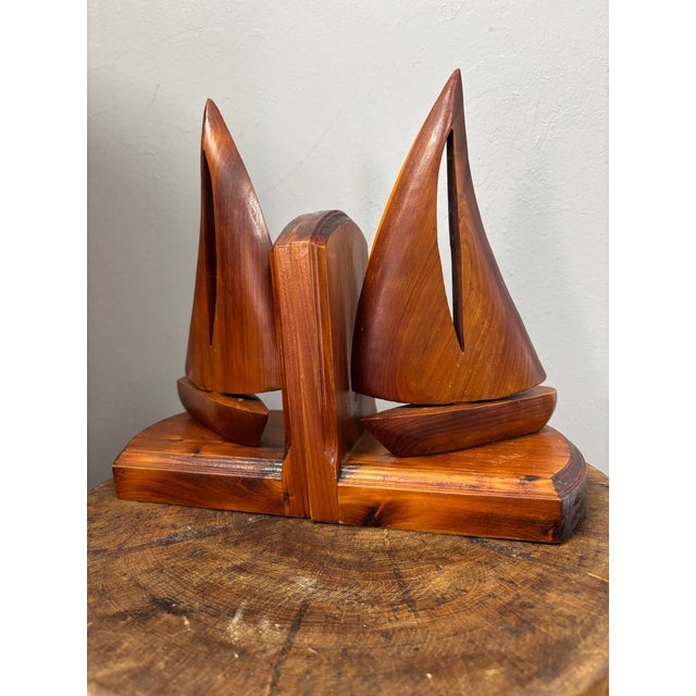 This charming pair of vintage sailboat bookends brings a touch of nautical whimsy with a distinctly modern sensibility....
