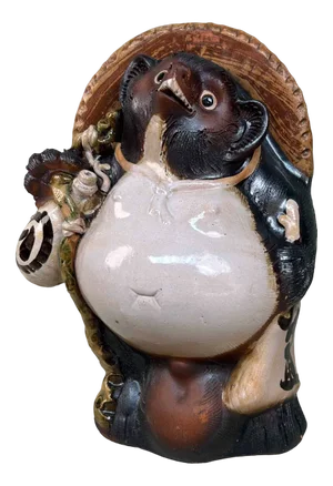 Large Decorative Tanuki Statue, 1980s