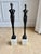 Alberto Giacometti Pair of Figural Bronze Statues in the Style of Giacometti For Sale - Image 4 of 8