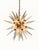 Italian Sputnik chandelier with 31 transparent Murano glass tips, hand-blown using traditional techniques. The tapered...