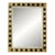 Friedman Brothers Chequers Mirror in Classic Gold and Black - 37"x49" For Sale
