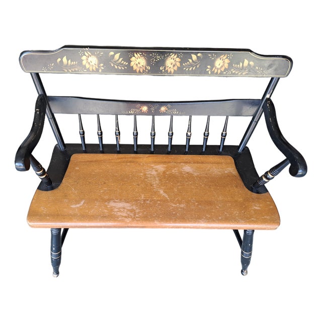 1960's Deacon Spindle Style Bench For Sale