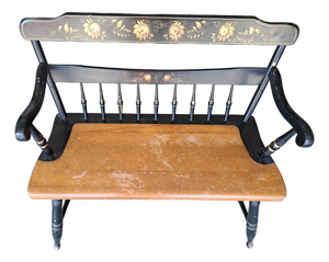 1960's Deacon Spindle Style Bench