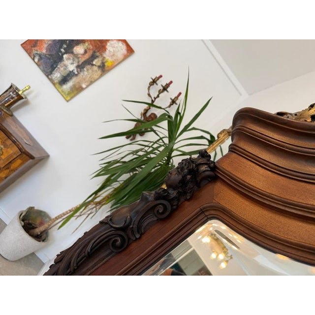 Baroque Gründerzeit Wall Mirror, 1865 For Sale - Image 9 of 13