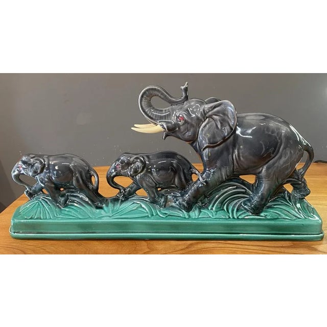 Modern Elephant Ceramic Sculpture, 1960s For Sale - Image 3 of 10