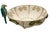 Vintage Tropical Raffia & Cane Fruit Bowl With Perched Parrot & Lemon Accents For Sale - Image 4 of 12
