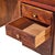 Erik Worts Style Mid Century Danish Rosewood and Brass Executive Desk For Sale In Chicago - Image 6 of 8