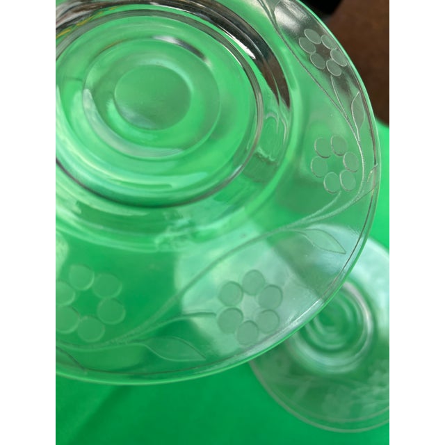 Up for consideration is a beautiful vintage collection of small glass etched plates. These would look lovely in your home,...