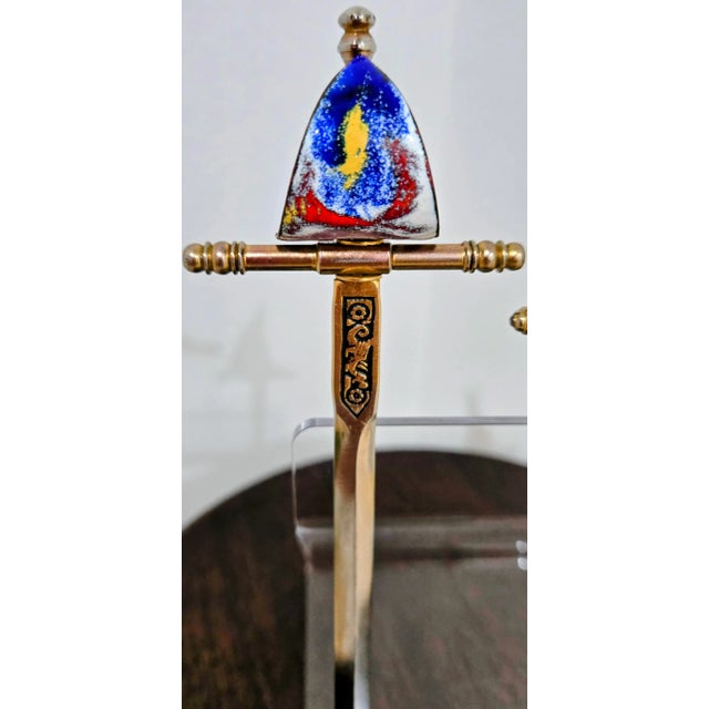 Mid 20th Century Pair of Damascened Steel Letter Openers From Toledo, Spain For Sale In Dallas - Image 6 of 10