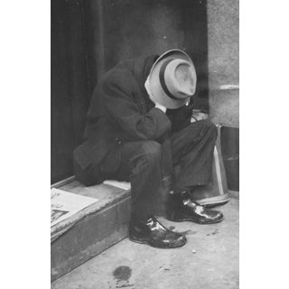 1955 Photograph of a Pensive Man For Sale