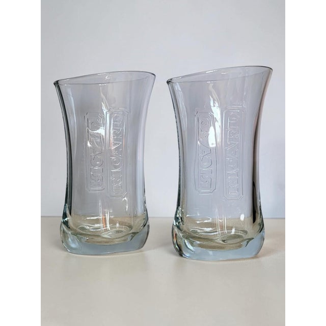 Glass Ricard Advertising Pitchers by Éric Berthès, 1970s, Set of 2 For Sale - Image 7 of 7