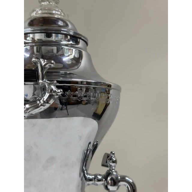 1930s 1930s Art Deco Silver Plate Samovar For Sale - Image 5 of 10