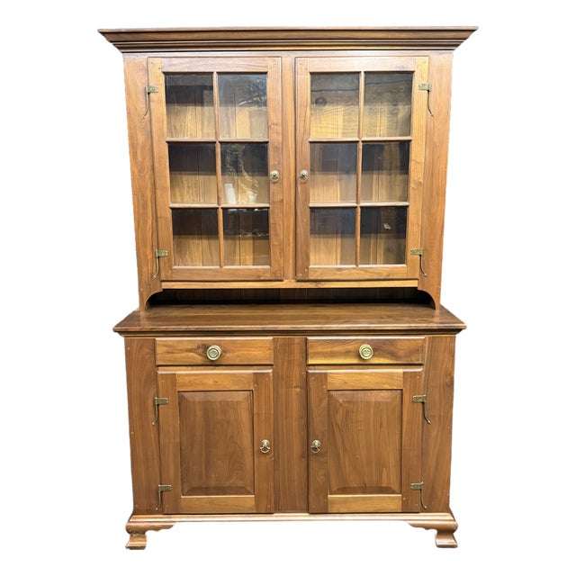 Bench-Made Chippendale Style Walnut Dutch Cupboard For Sale