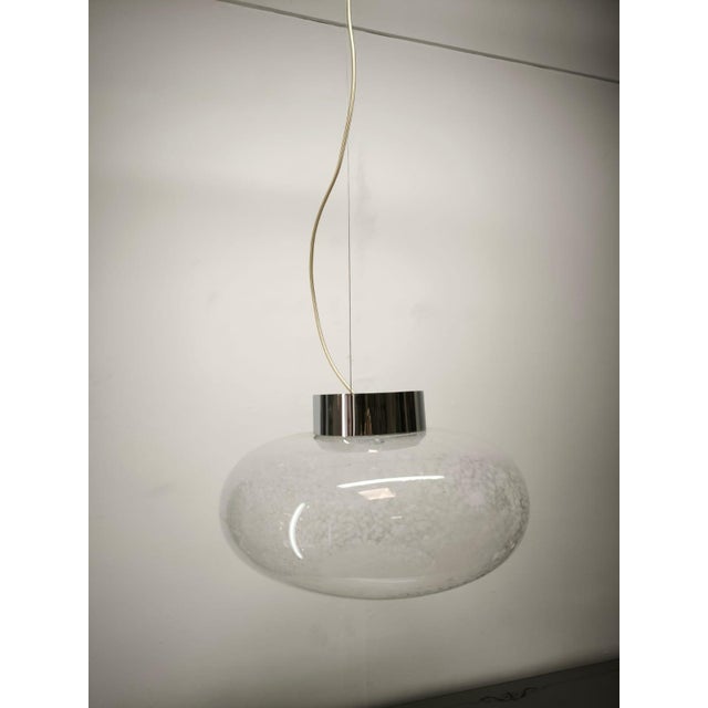 Vintage Murano Suspension, 1970s, in Very Good conditions. Designed 1970 to 1979 Up to 250V (Europe/UK Standard).The...