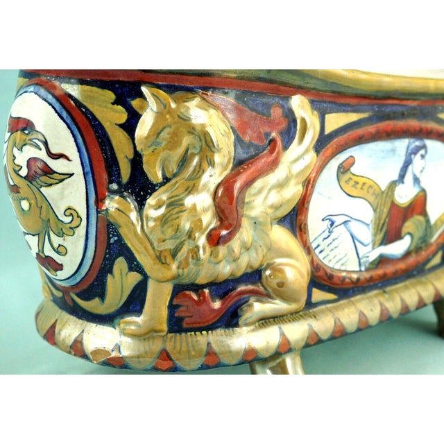 19th Century Lustre Majolica Ceramic Vase from Paolo Rubboli, Gualdo Tadino, Italy For Sale - Image 11 of 18