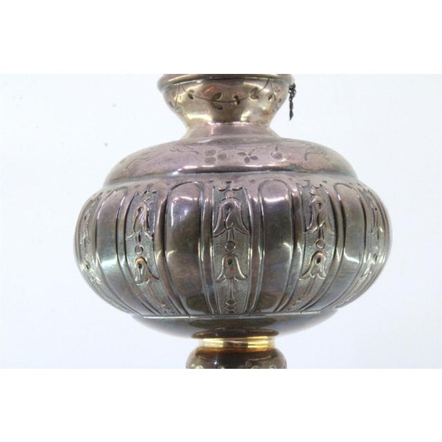 Holy Water Sprinkler in Silver with Reliefs and Applications For Sale - Image 5 of 9