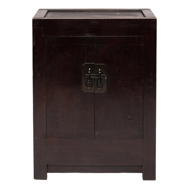 Chinese Lacquered Locking Cabinet, C. 1900 For Sale