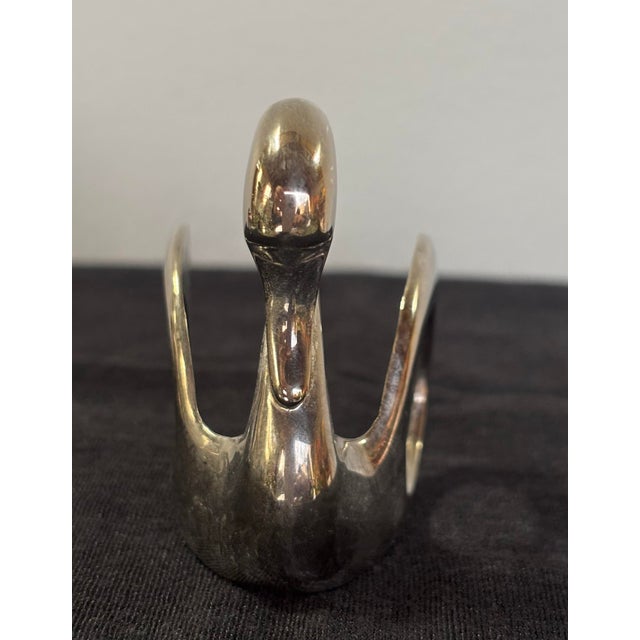 Traditional 1990s Silver Swan Napkin Rings For Sale - Image 3 of 5