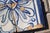 18th Century 18th Century Portuguese Set of Four Tiles Blue & White Floral Geometric Panel Antique Hand Painted For Sale - Image 5 of 10