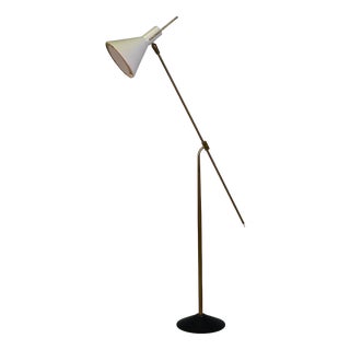 Vintage Brass Floor Lamp from Stilnovo, Italy, 1950 For Sale