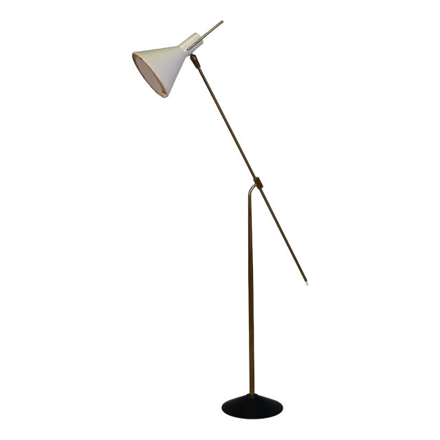 Vintage Brass Floor Lamp from Stilnovo, Italy, 1950 For Sale