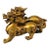 Pair of Vintage Brass Chinese Guardian Lions / Pixiu Statues For Sale