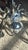 Tulip-Shaped Chandelier in Chrome Metal and Thick Glass, 1930s For Sale - Image 15 of 17
