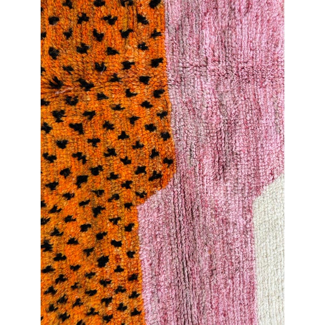 Modern Hand-Knotted Moroccan Kilim Rug For Sale - Image 6 of 8
