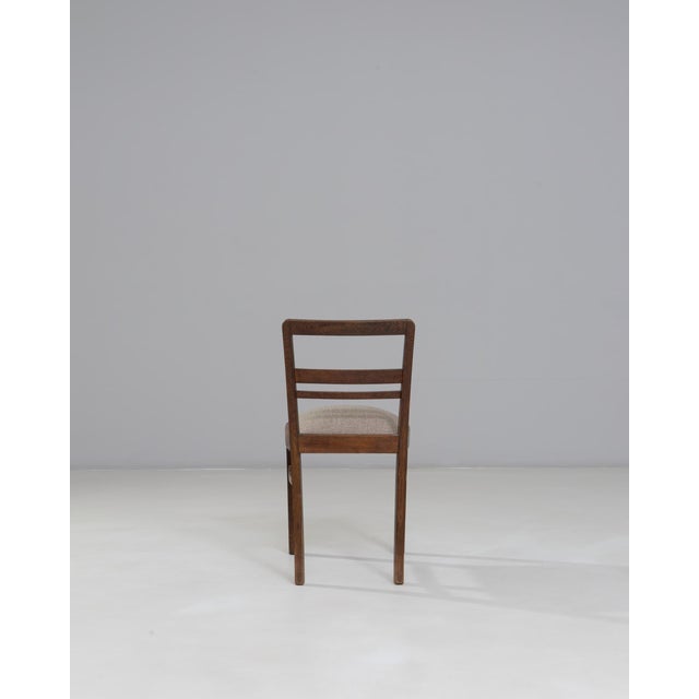 20th Century French Wooden Dining Chair With Upholstered Seat For Sale - Image 18 of 18