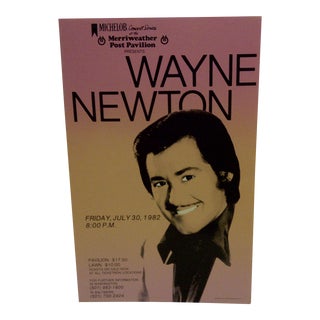 1982 Vintage Concert Poster for Wayne Newton For Sale