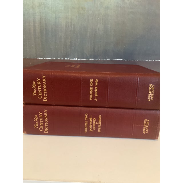 Animal Skin The New Century Dictionary, Published by Appleton Century in the Early 20th Century — A Two-Volume Set For Sale - Image 7 of 9