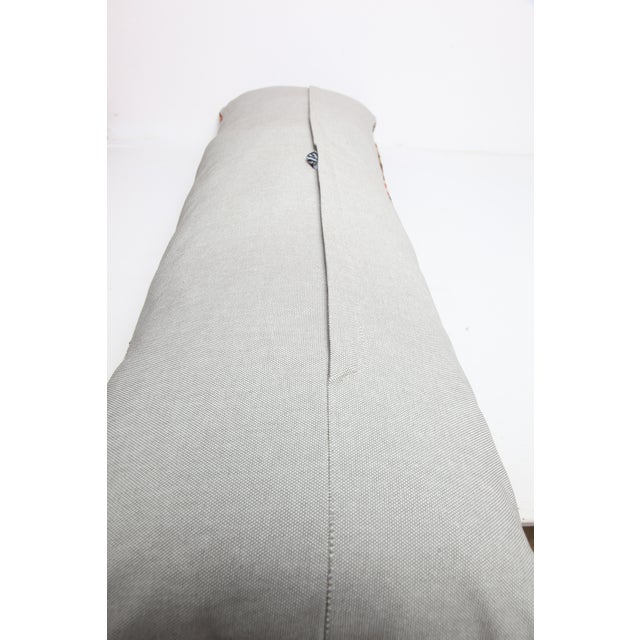 Authentic Tribal Antique Caucasian Lumbar Rug Pillow Cover -16'' X 47'' For Sale - Image 10 of 10