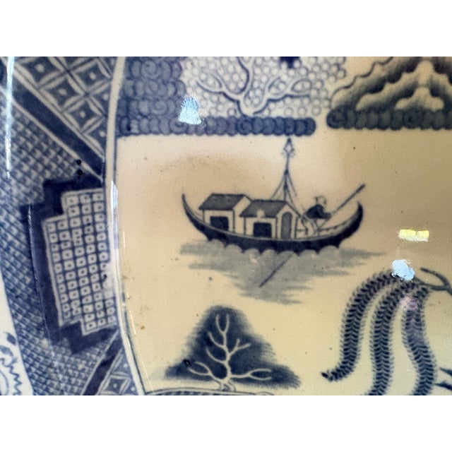 Late 19th Century English Transfer Ware Platter For Sale - Image 4 of 12