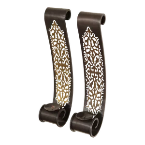 Bombay Company Pair Pierced Brass Candle Wall Sconces