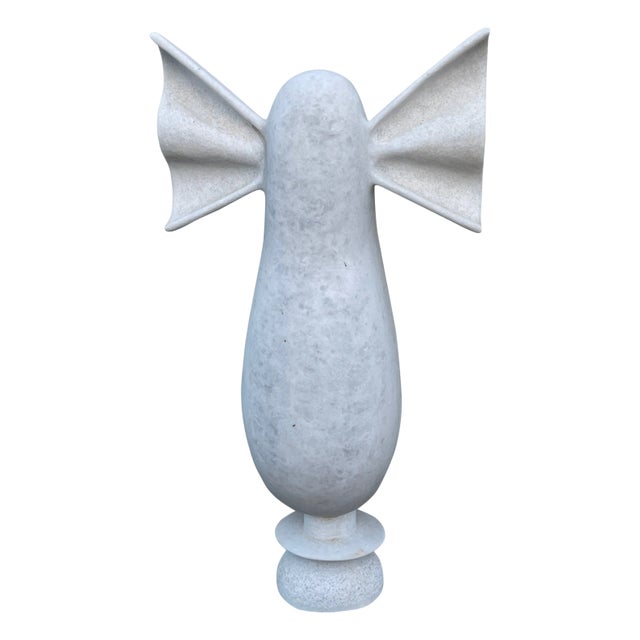 Nike Hand Carved Marble Sculpture by Tom von Kaenel For Sale